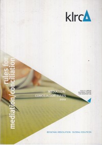 Image of Rules for mediation/conciliation 2011