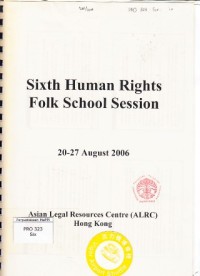 Image of Sixth Human Rights Folk School Session 20 - 27 Agustus 2006