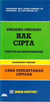 Image of Undang-Undang Hak Cipta: yang Telah Disempurnakan