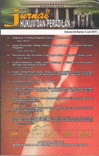 Image of Jurnal hukum dan peradilan vol. 04 no. 2 Juli 2015