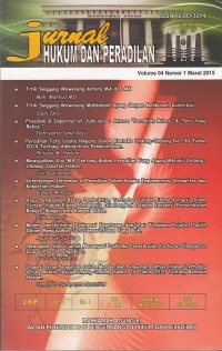 Image of Jurnal hukum dan peradilan vol. 4 no. 1 Maret 2015