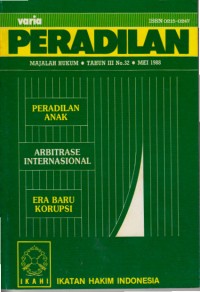 Image of Varia peradilan: majalah hukum Tahun iii No. 32 Mei 1988