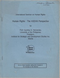 Image of International seminar on human rights: Human Rights: the ASEAN perspective