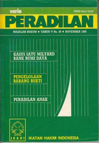 Image of Varia peradilan: majalah hukum Tahun V No. 50 November 1989