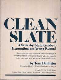 Image of Clean slate: a state-by-state guide to expunging an arrest record