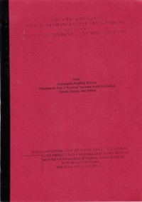 Image of Laporan hasil penelitian penyusunan rancangan undang-undang tentang tata cara pembentukan undang-undang