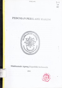 Image of Pedoman Perilaku Hakim