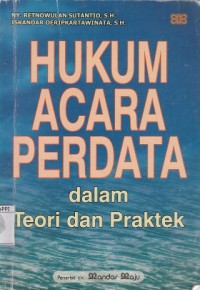 Image of Hukum acara perdata : dalam teori dan praktek